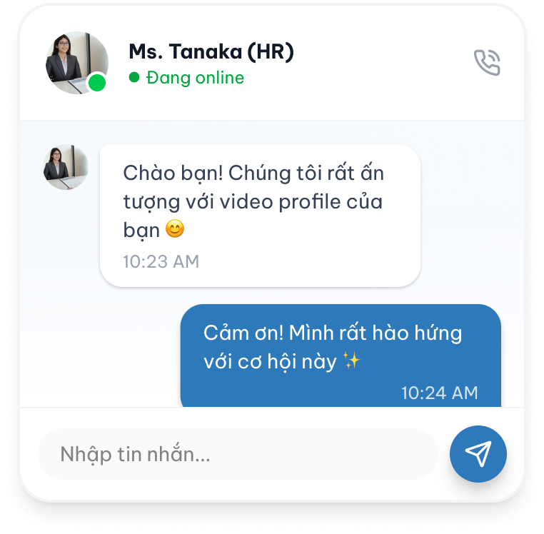 チャット & 面接